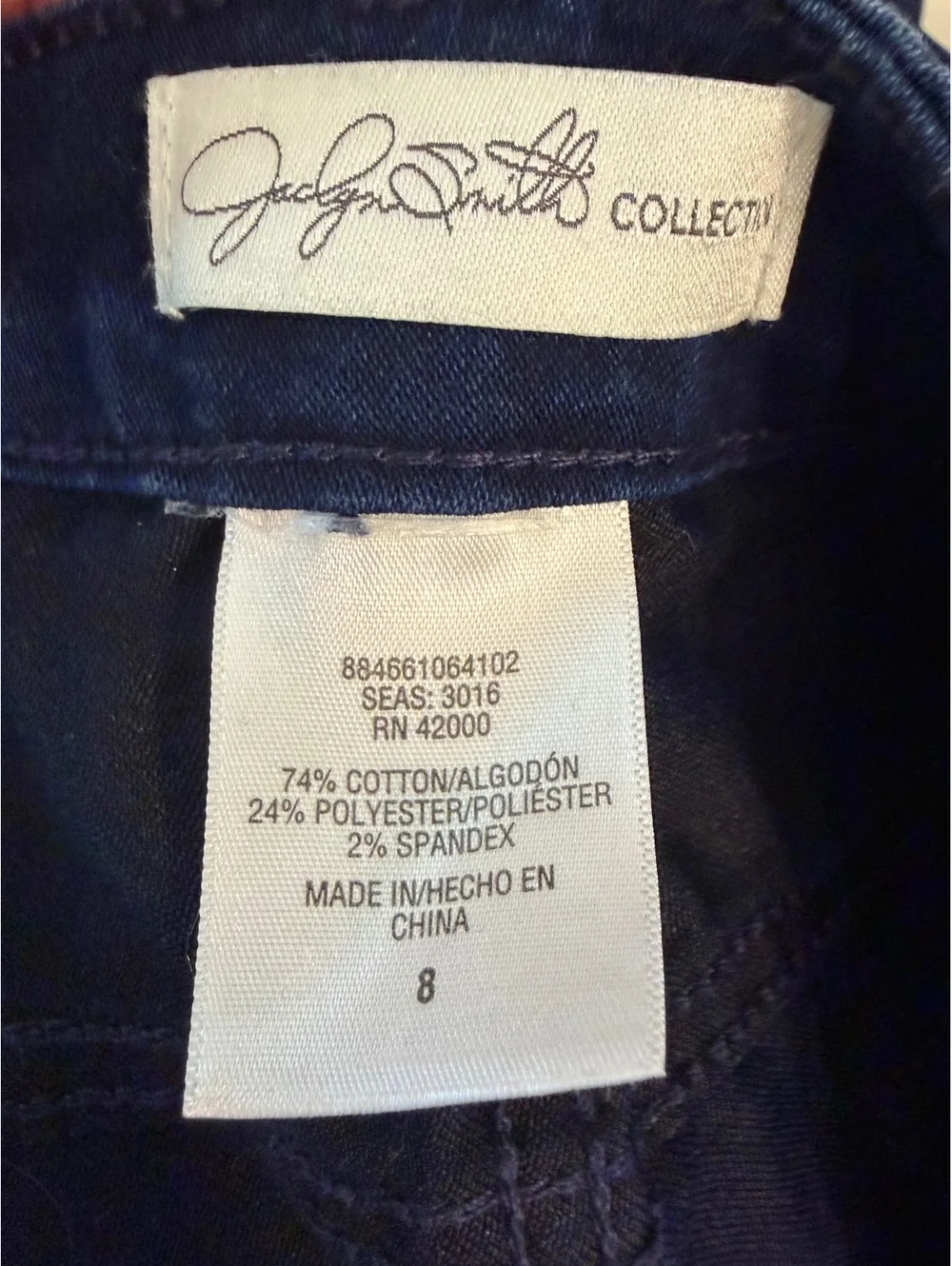 Two pairs of Size 8 Jeggings- Dark Wash